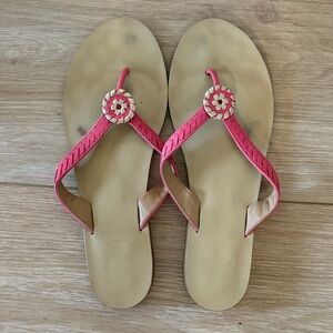 Jack Rogers Pink Floral Sandals
